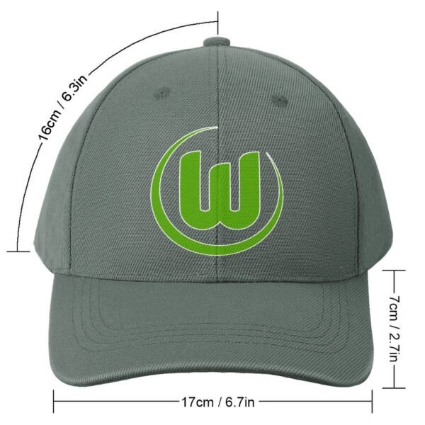Unisex VfL Wolfsburg Baseball Cap Verstellbar Reine Farbe Baseballkappe Mütze