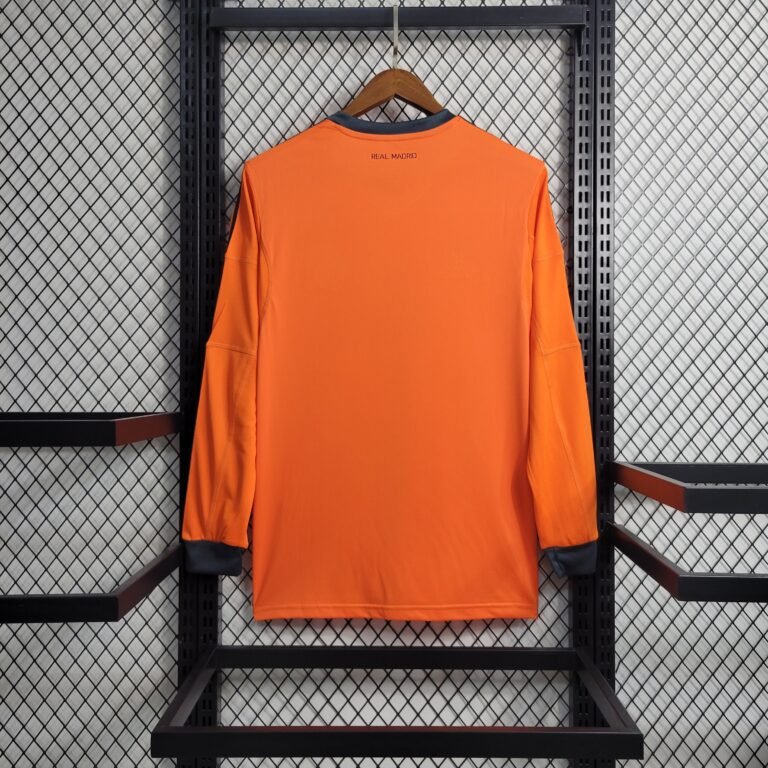 Real Madrid Retro Langarm Third Trikot 2013-2014 - Orange