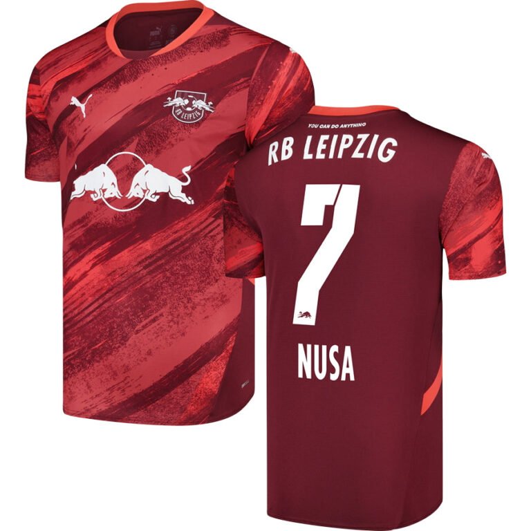 RB Leipzig Antonio Nusa 7 Away Trikot 2024-2025