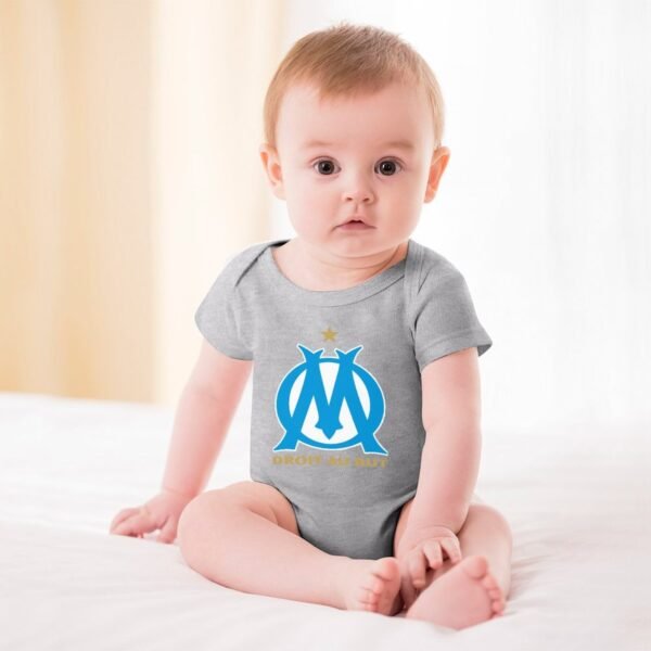 Olympique De Marseille Baby Bodysuit Strampler Schlafanzug Mit Kurzen Ärmeln