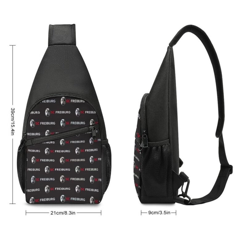SC Freiburg Crossbody Backpack Leichte Umhängetaschen Sling-Rucksack