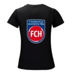 FC Heidenheim Damen Kurzarm Rundhals T-Shirt Casual Sommer Tops