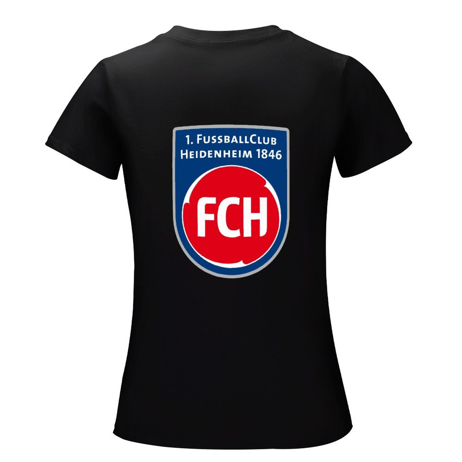 FC Heidenheim Damen Kurzarm Rundhals T-Shirt Casual Sommer Tops FC Heidenheim Damen Kurzarm Rundhals T-Shirt Casual Sommer Tops