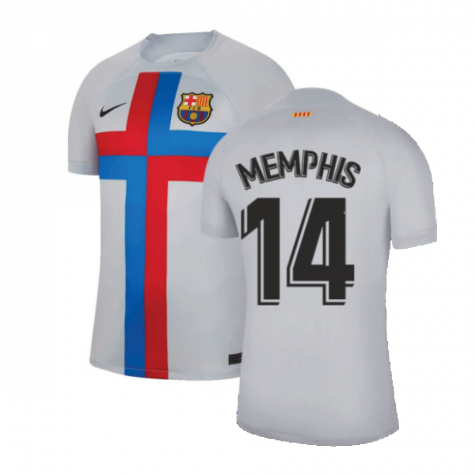 FC Barcelona Memphis Depay 14 UCL Third Trikot 2022-2023 FC Barcelona Memphis Depay 14 UCL Third Trikot 2022-2023