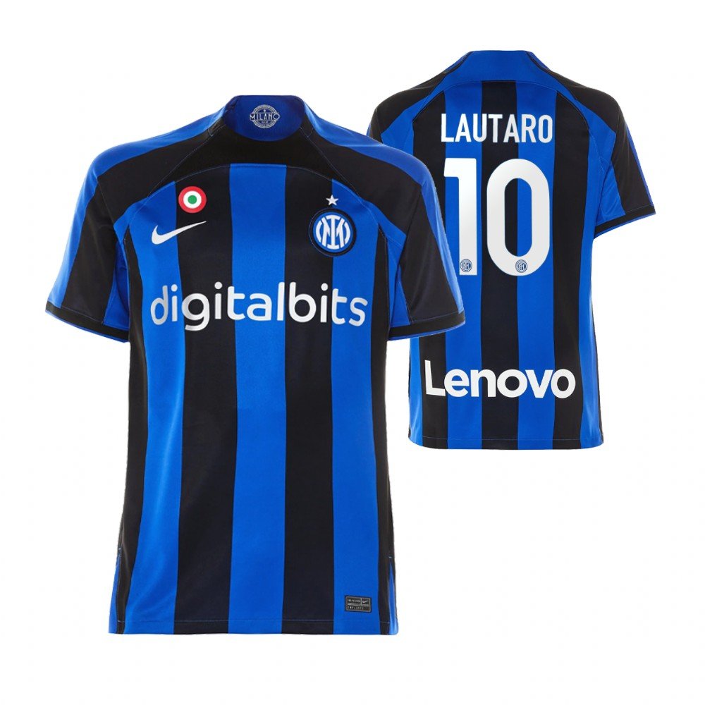Inter Mailand Lautaro Martinez 10 Home Trikot 2022-2023 Inter Mailand Lautaro Martinez 10 Home Trikot 2022-2023
