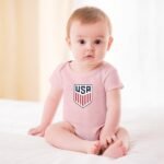 Vereinigten Staaten Baby Bodysuit Strampler Schlafanzug Mit Kurzen Ärmeln