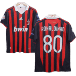 AC Mailand Ronaldinho 80 Home Retro Trikot 2009-2010