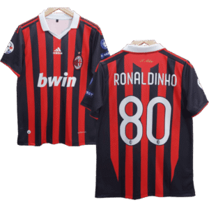 AC Mailand Ronaldinho 80 Home Retro Trikot 2009-2010