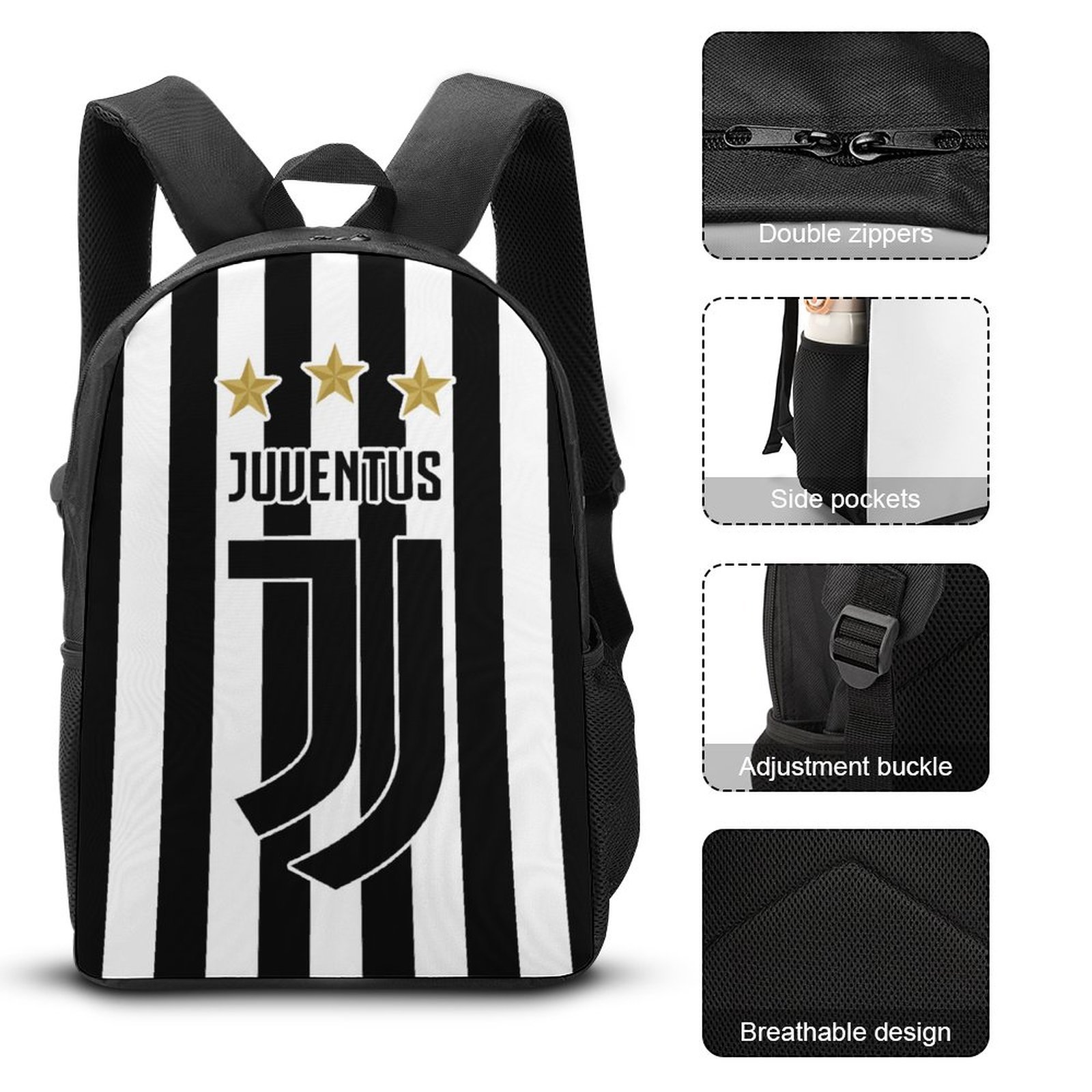 Juventus FC Student Schulranzen Lunchbag Stifttasche Kombination Juventus FC Student Schulranzen Lunchbag Stifttasche Kombination