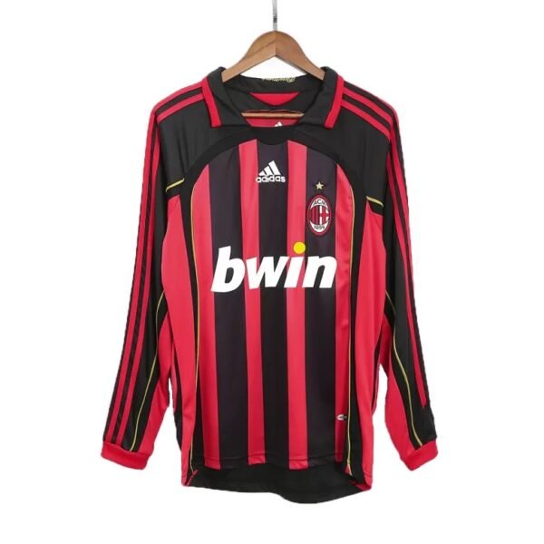 AC Mailand Kaka 22 Langarm Retro Home Trikot 2006-2007