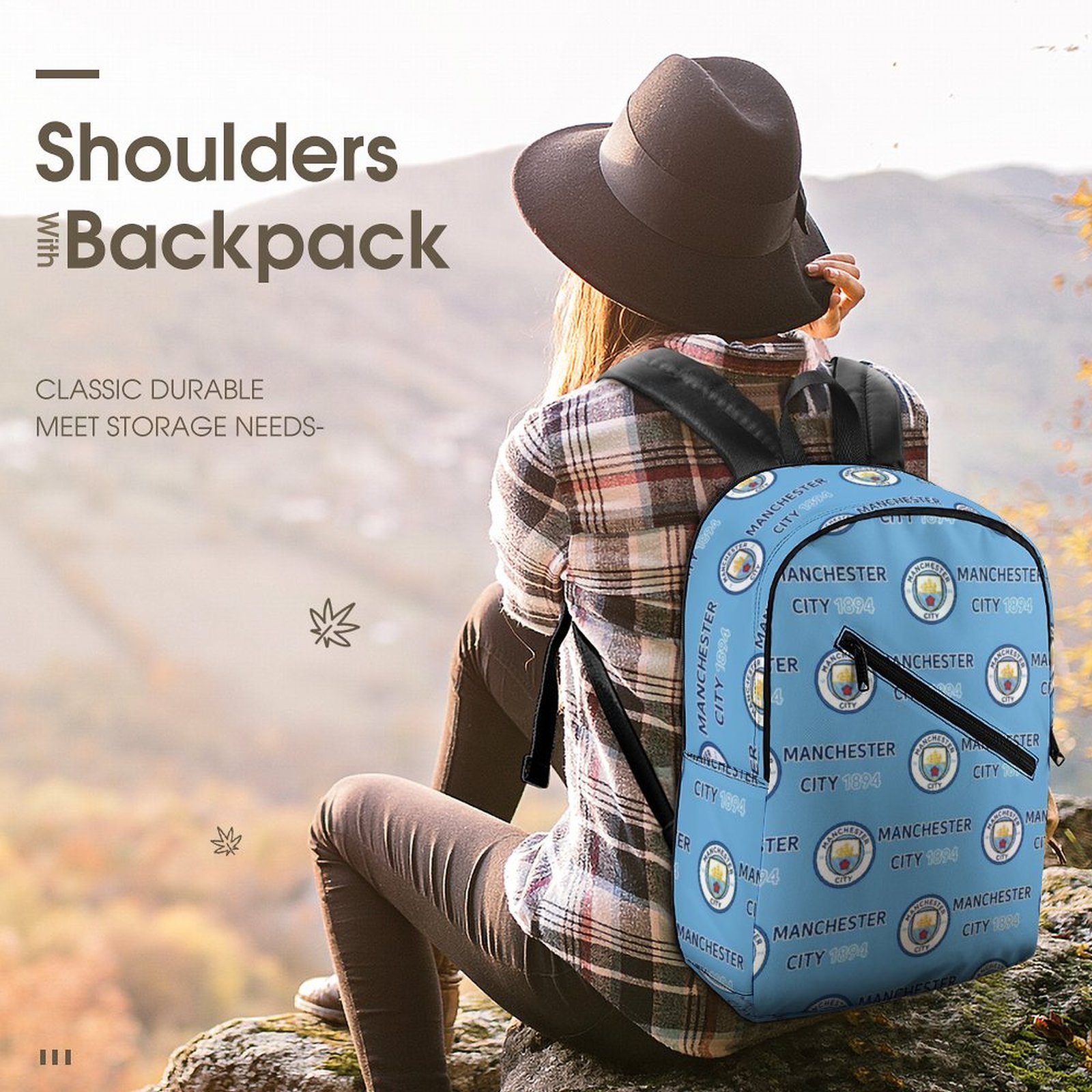 Manchester City Unisex Backpack Rucksack Outdoor Wanderrucksack Manchester City Unisex Backpack Rucksack Outdoor Wanderrucksack