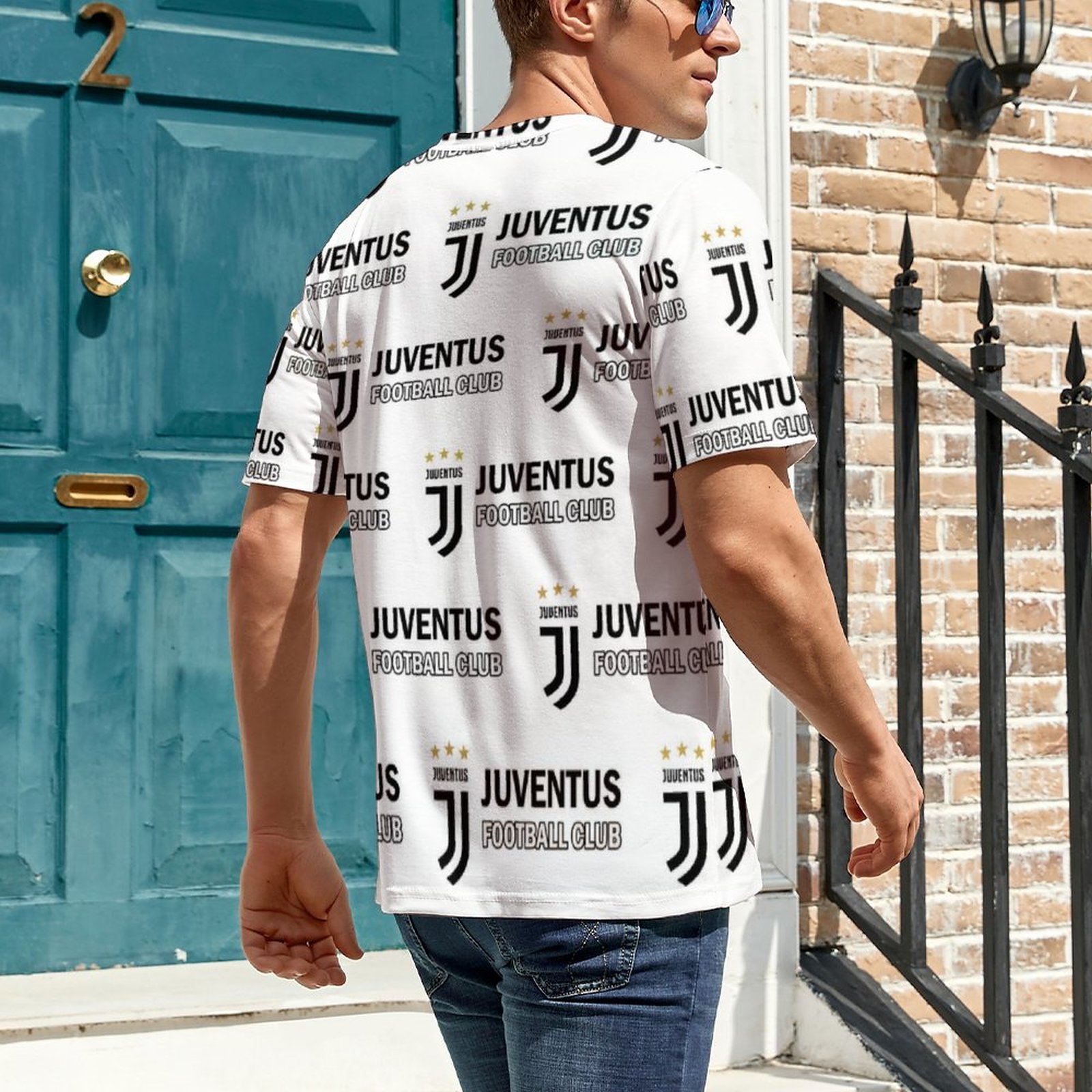 Juventus FC Unisex 3D Vollständig Druck Kurzarm T-Shirts Beiläufige Tee Tops Juventus FC Unisex 3D Vollständig Druck Kurzarm T-Shirts Beiläufige Tee Tops