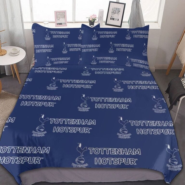 Tottenham Hotspur Bettwäscheset 3 Stück Kinder Erwachsene Steppdeckenbezug Steppdeckenbezug Multi Size Laken Set