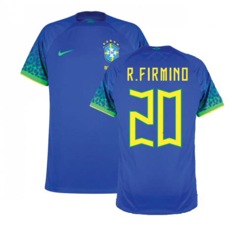 Brasilien Roberto Firmino 20 Away Trikot WM 2022 Brasilien Roberto Firmino 20 Away Trikot WM 2022