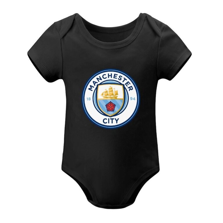 Manchester City Baby Bodysuit Strampler Schlafanzug Mit Kurzen Ärmeln