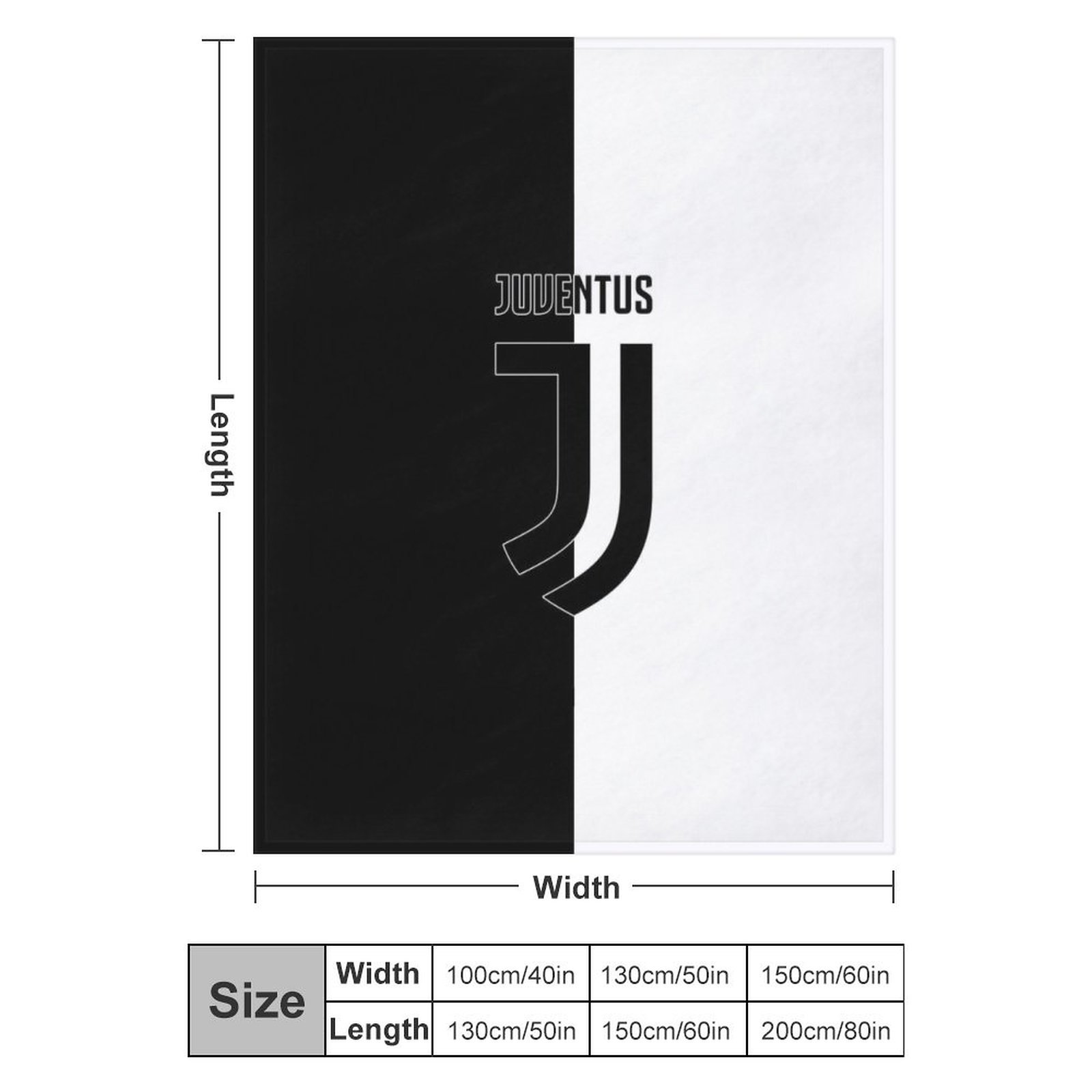 Juventus FC Decken, Superweiche Decken, Verschiedene Größen Von Decken Juventus FC Decken, Superweiche Decken, Verschiedene Größen Von Decken