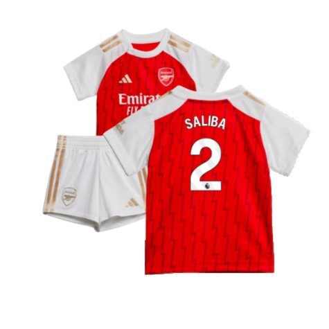 Arsenal William Saliba 2 Heimtrikot Kinder Minikit 2023-2024