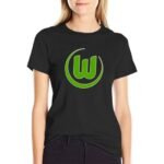 VfL Wolfsburg Damen Kurzarm Rundhals T-Shirt Casual Sommer Tops
