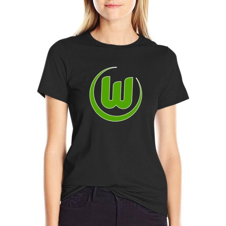 VfL Wolfsburg Damen Kurzarm Rundhals T-Shirt Casual Sommer Tops