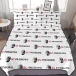 SC Freiburg Bettwäscheset 3 Stück Kinder Erwachsene Steppdeckenbezug Steppdeckenbezug Multi Size Laken Set