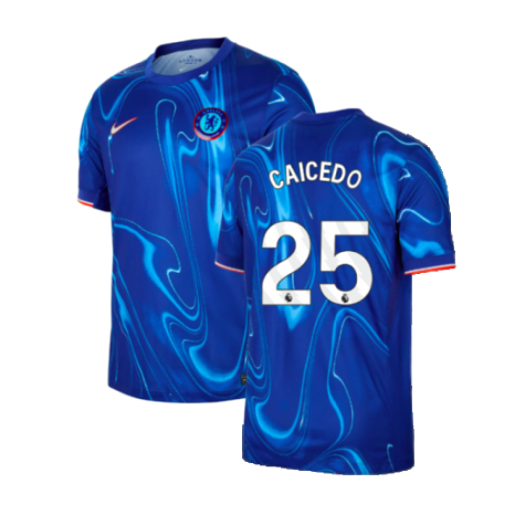 Chelsea Moisés Caicedo 25 Home Trikot 2024-2025