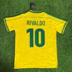 Brasilien Rivaldo 10 Home Retro Trikot WM 1998