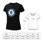 Chelsea FC Damen Kurzarm Rundhals T-Shirt Casual Sommer Tops