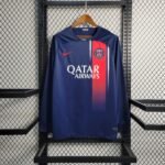 Paris Saint-Germain Home Langarm Trikot 2023-2024 - Blau