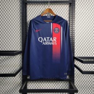Paris Saint-Germain Home Langarm Trikot 2023-2024 - Blau
