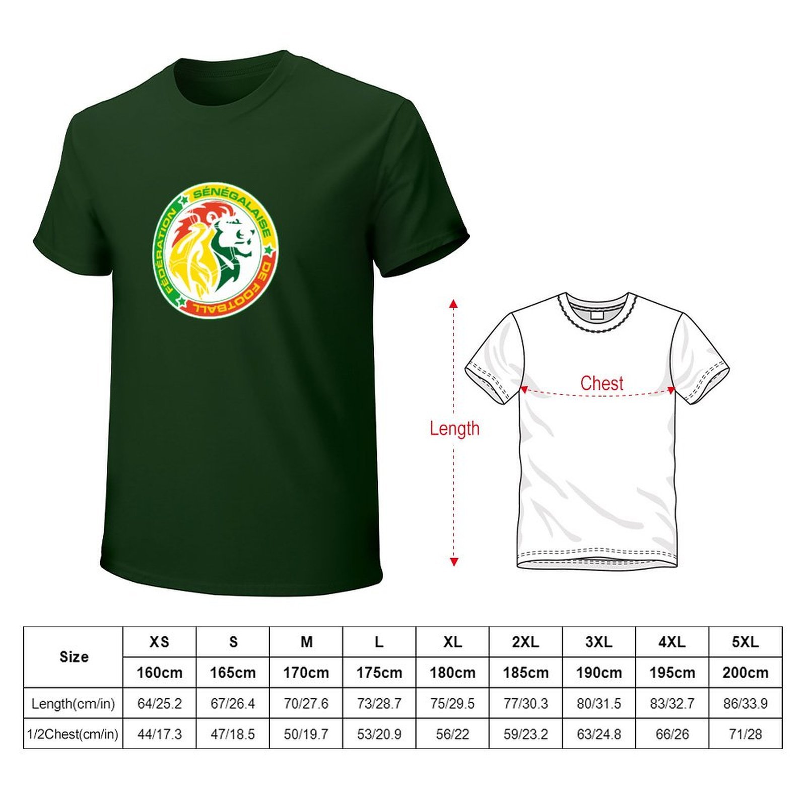 Senegal Stretch Slim Cneck Gildan Tee T-Shirt Herren Senegal Stretch Slim Cneck Gildan Tee T-Shirt Herren