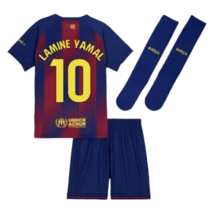 FC Barcelona Lamine Yamal 10 Heimtrikot Kinder 2025-2026
