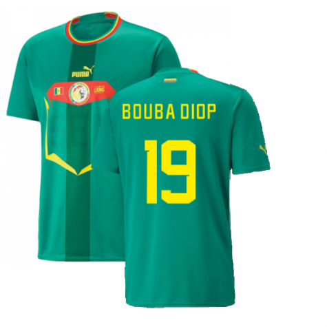 Senegal Papa Bouba Diop 19 Away Trikot WM 2022 Senegal Papa Bouba Diop 19 Away Trikot WM 2022