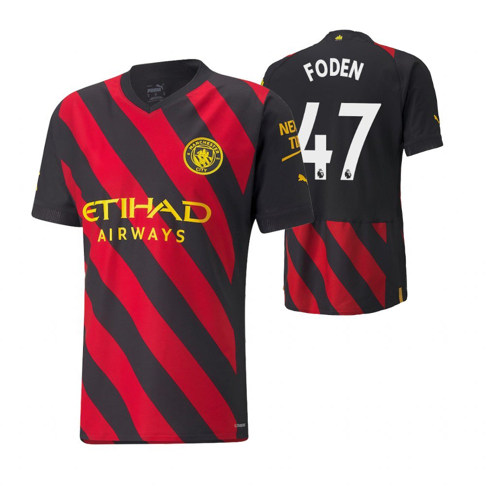 Manchester City Phil Foden 47 Away Trikot 2022-2023 Manchester City Phil Foden 47 Away Trikot 2022-2023