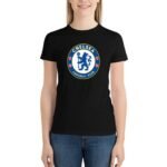 Chelsea FC Damen Kurzarm Rundhals T-Shirt Casual Sommer Tops