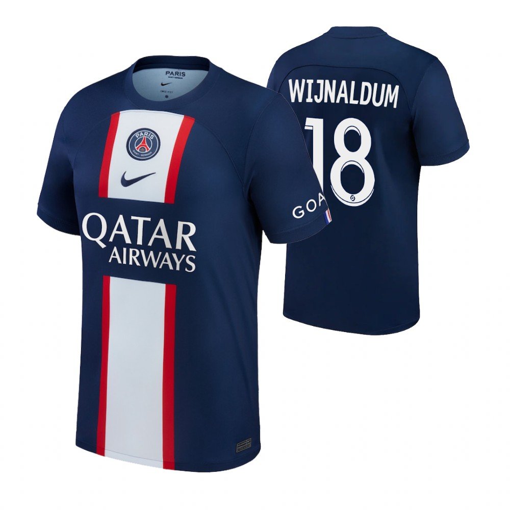 PSG Georginio Wijnaldum 18 Home Trikot 2022-2023 PSG Georginio Wijnaldum 18 Home Trikot 2022-2023