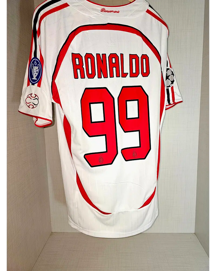 AC Mailand Ronaldo 99 Retro Away Trikot 2006-2007
