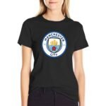 Manchester City Damen Kurzarm Rundhals T-Shirt Casual Sommer Tops
