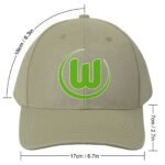 Unisex VfL Wolfsburg Baseball Cap Verstellbar Reine Farbe Baseballkappe Mütze