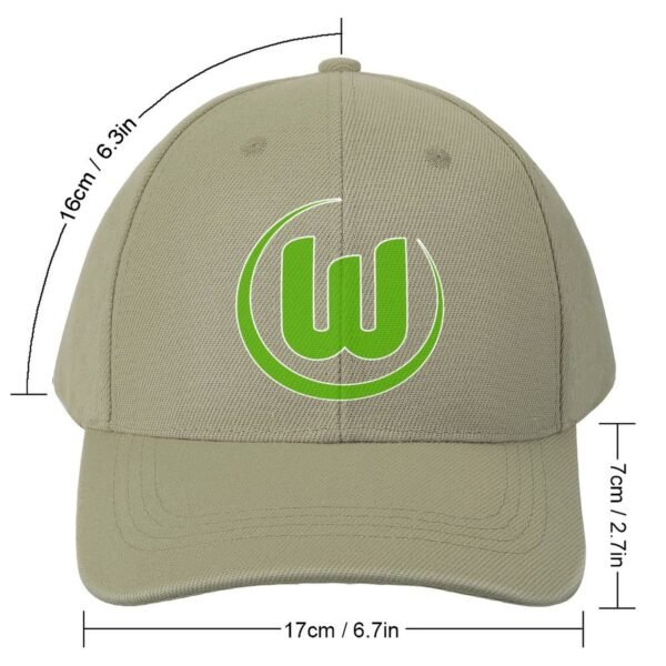 Unisex VfL Wolfsburg Baseball Cap Verstellbar Reine Farbe Baseballkappe Mütze