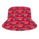 FC Heidenheim Karomuster Sommer Sonnenhut Reversible Bucket Hat