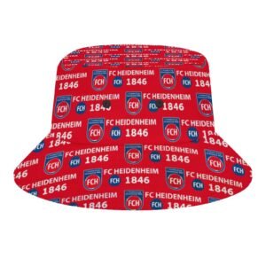 FC Heidenheim Karomuster Sommer Sonnenhut Reversible Bucket Hat