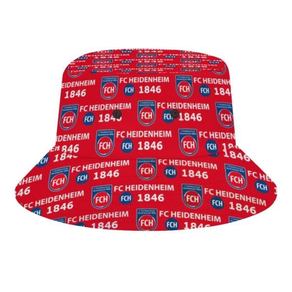 FC Heidenheim Karomuster Sommer Sonnenhut Reversible Bucket Hat