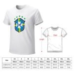 Brasilien Stretch Slim Cneck Gildan Tee T-Shirt Herren