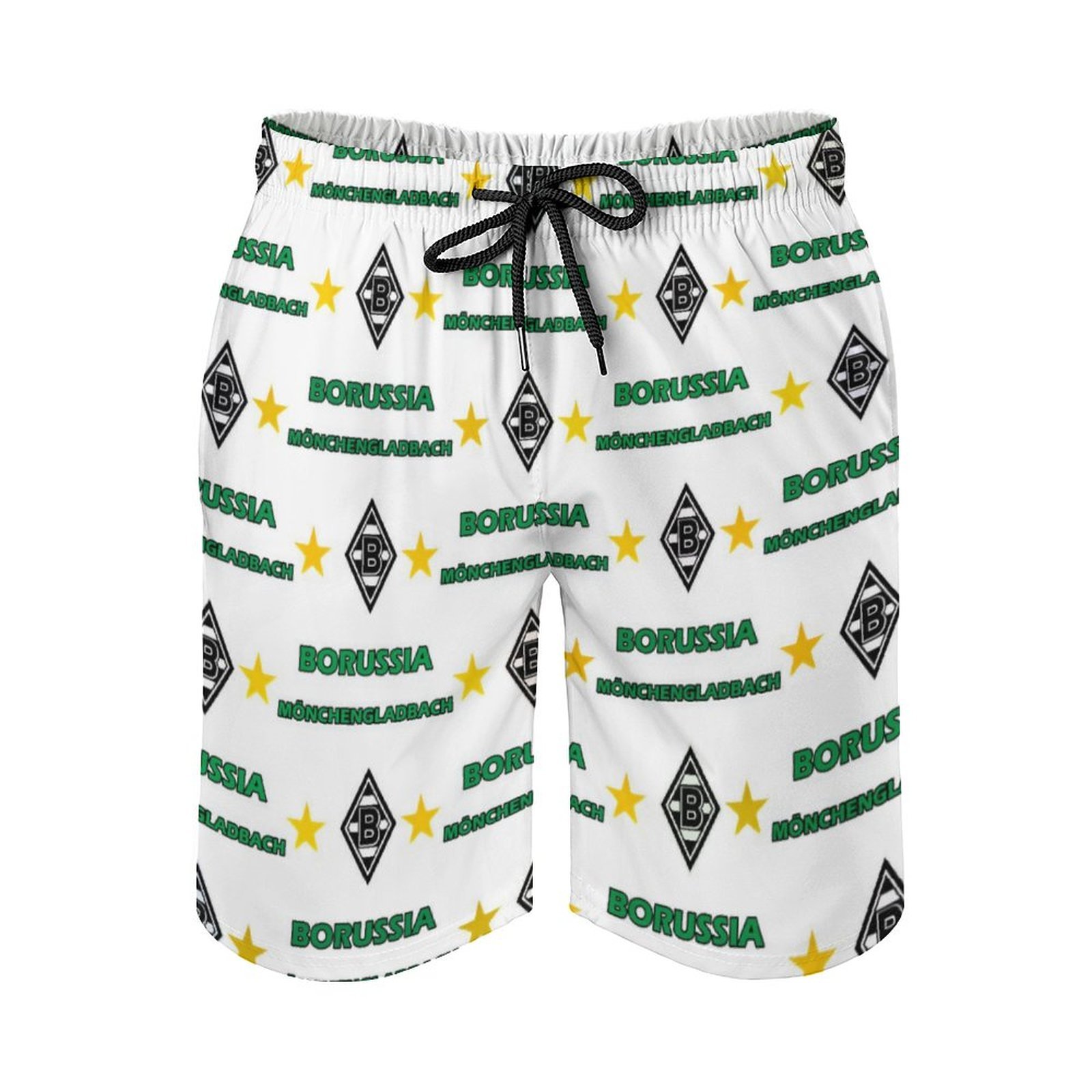 Borussia Mönchengladbach Herren Badehose Schnelltrocknende Strandshorts Mit Tasche Kordelzug Shorts Borussia Mönchengladbach Herren Badehose Schnelltrocknende Strandshorts Mit Tasche Kordelzug Shorts