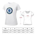 Chelsea FC Damen Kurzarm Rundhals T-Shirt Casual Sommer Tops