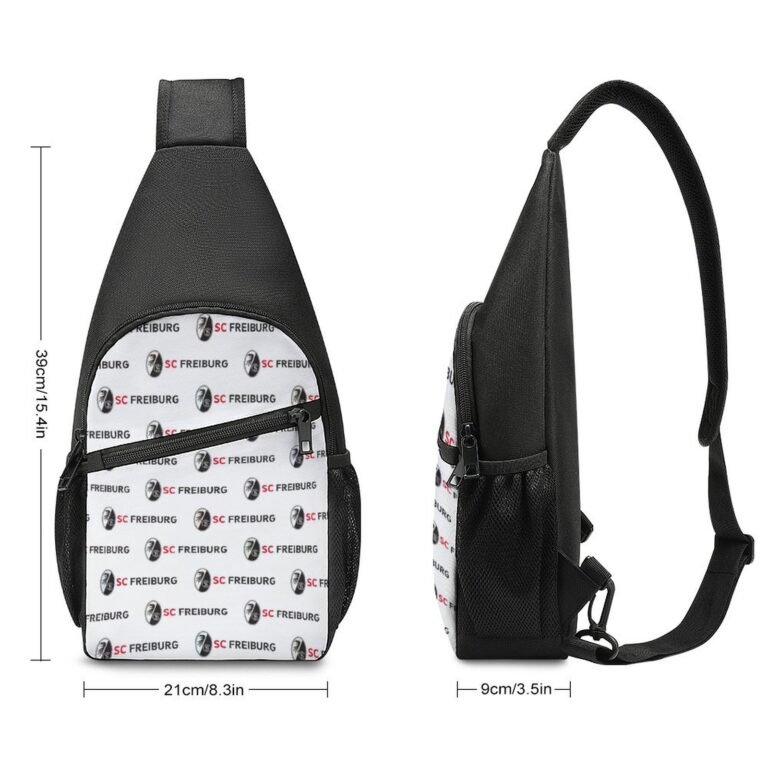 SC Freiburg Crossbody Backpack Leichte Umhängetaschen Sling-Rucksack