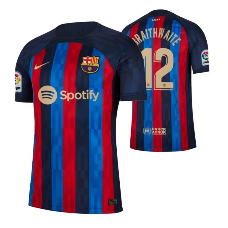 FC Barcelona Martin Braithwaite 12 Home Trikot 2022-2023