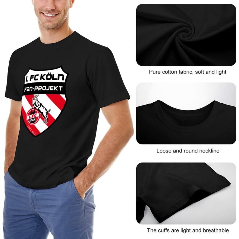 FC Koln Core Stretch Slim Cneck Gildan Tee T-Shirt Herren