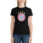 Bayern München Damen Kurzarm Rundhals T-Shirt Casual Sommer Tops