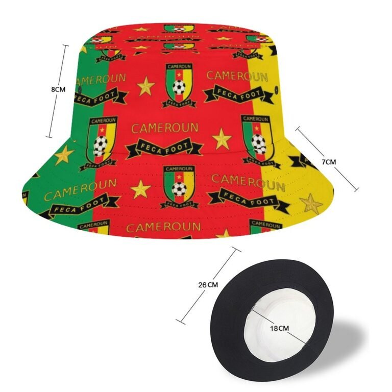 Kamerun Karomuster Sommer Sonnenhut Reversible Bucket Hat
